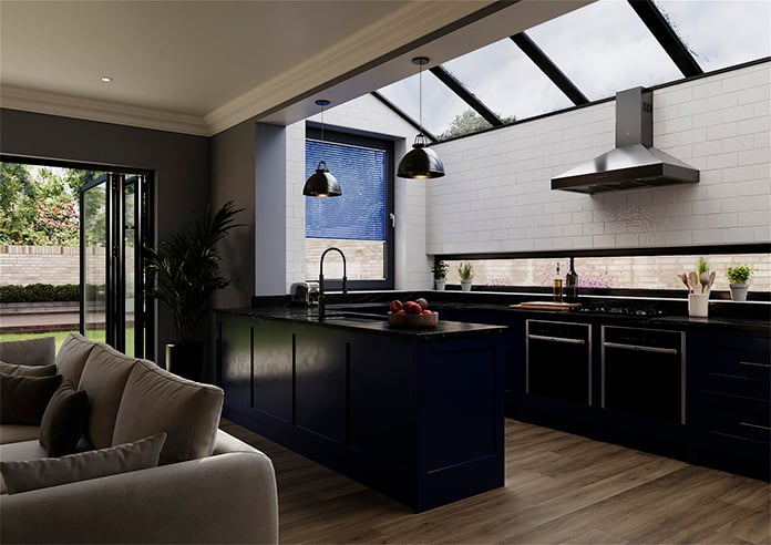 Spectrum, Space Blue - STICKFITLite Venetian Blind - Image 6